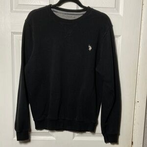 U.S. Polo Assn. Men's Black Crewneck Sweater